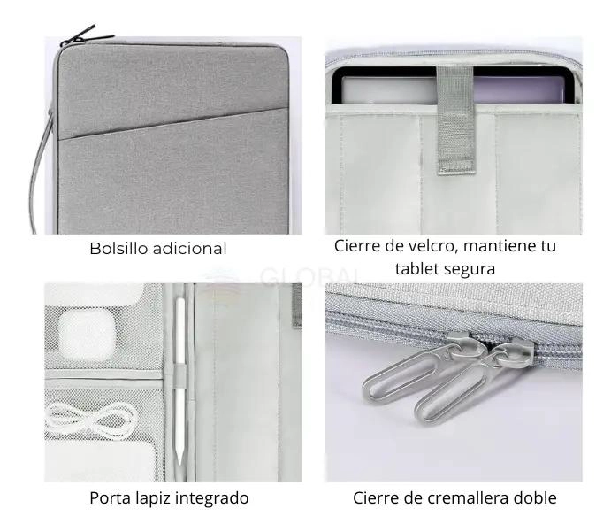 FUNDA PROTECTORA PARA MACBOOK Y NOTEBOOK 13 PULGADAS - 3
