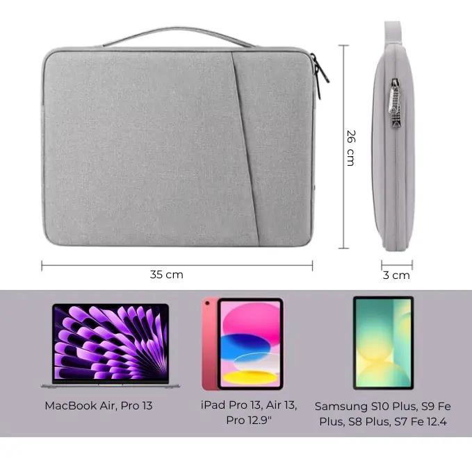 FUNDA PROTECTORA PARA MACBOOK Y NOTEBOOK 13 PULGADAS - 4