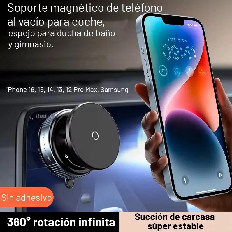 SOPORTE MAGNE TICO UNIVERSAL PARA CELULAR EN AUTO - 2
