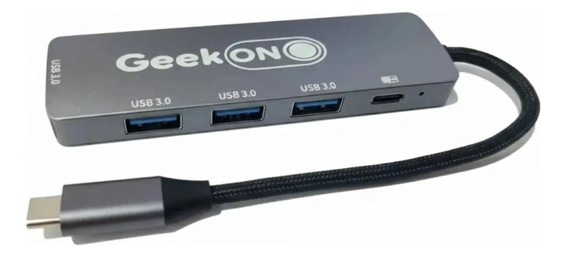 HUB TIPO C 5 EN 1 CON 4 PUERTOS USB 3.0 Y USB-C 5V - 2