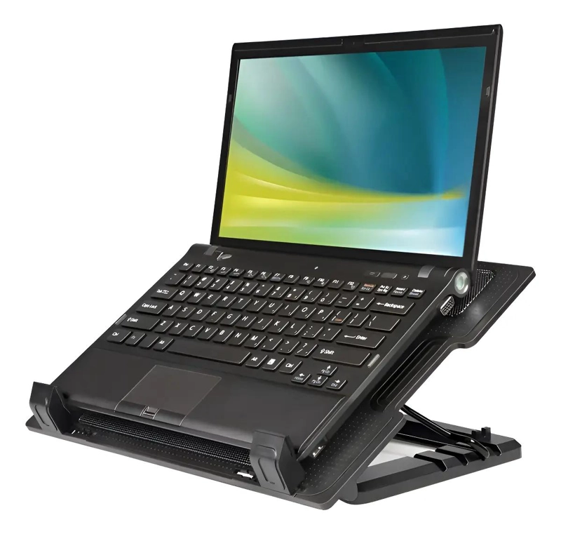 GENÉRICO VENTILADOR PARA NOTEBOOK CON BASE Y ALTURA AJUSTABLE