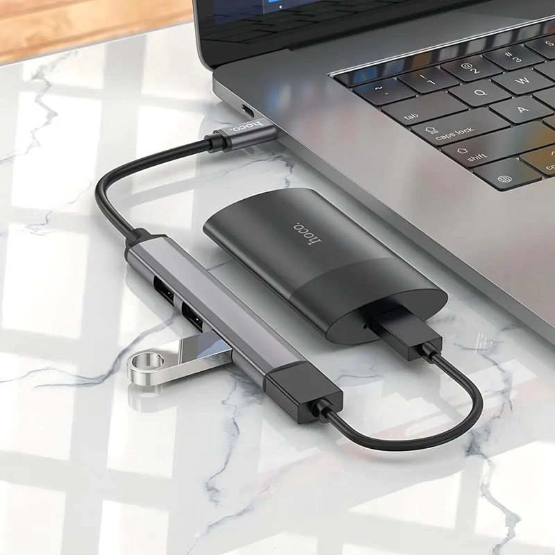 ADAPTADOR HUB TIPO C 4 EN 1 A USB - 4
