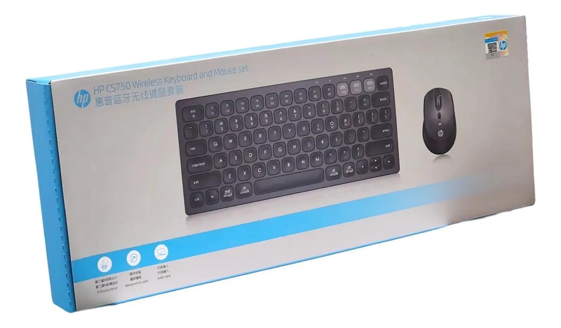 KIT TECLADO Y MOUSE INALAMBRICOS NEGRO USB - 4