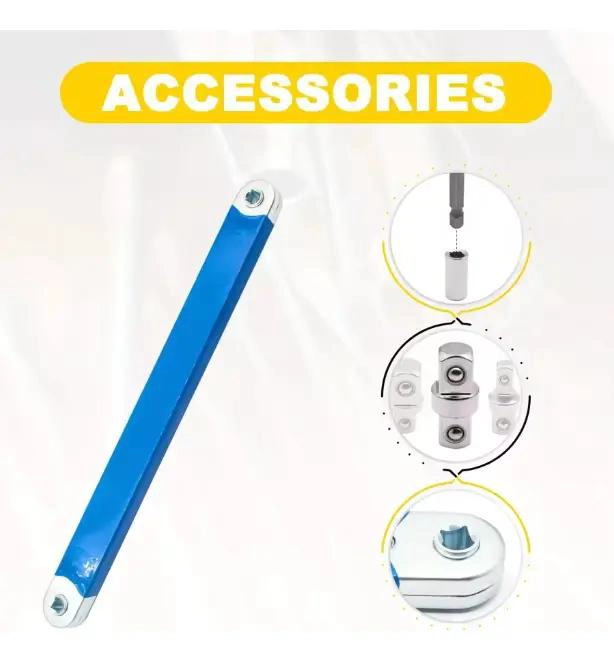 LLAVE DE TRINQUETE AJUSTABLE CON MANGO ANTIDESLIZANTE - 3