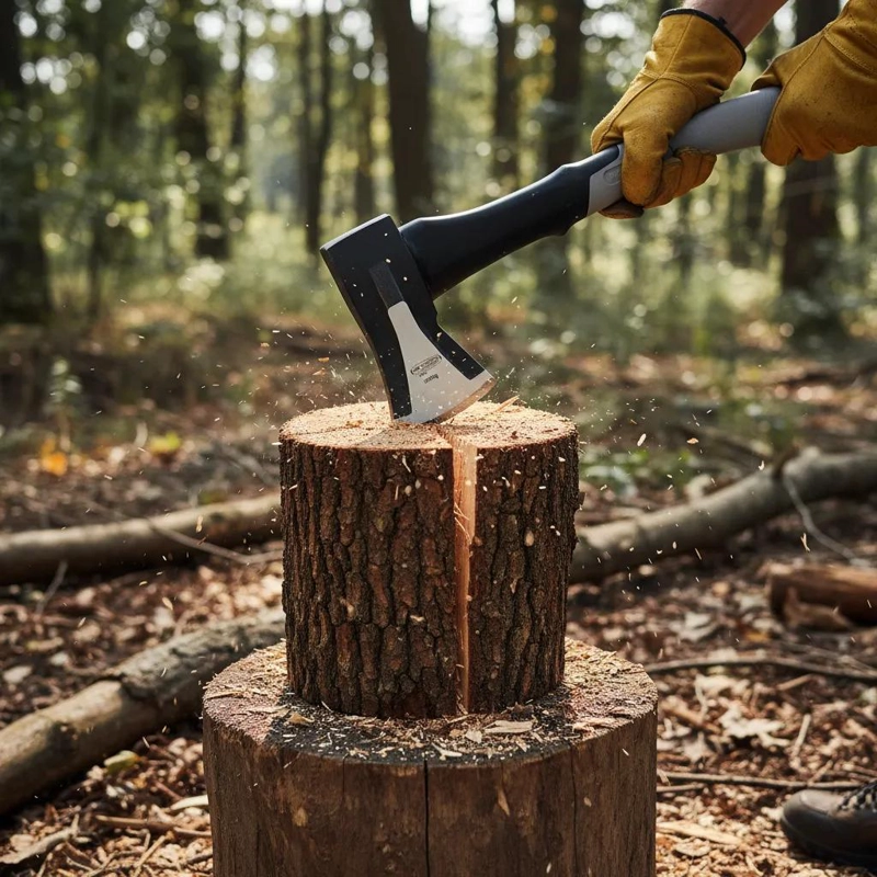 HACHA DE MANO PARA RAJAR MADERA 40 CM - 9