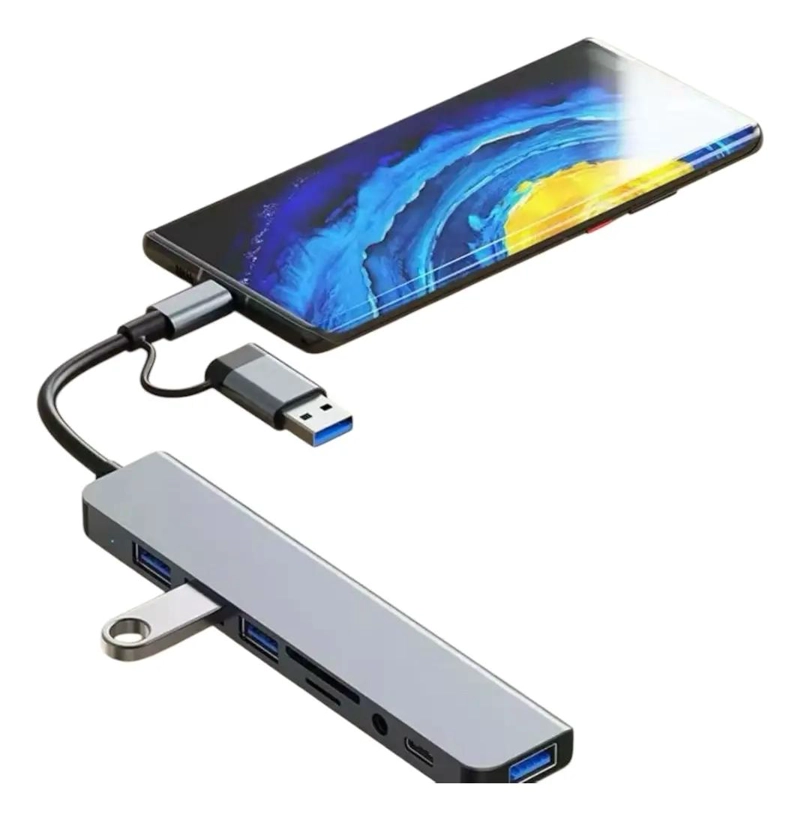 ESTACION DE ACOPLAMIENTO USB TIPO C 8 EN 1 - 2