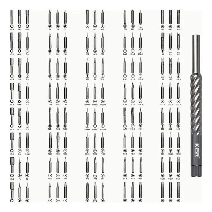 JUEGO DE DESTORNILLADORES DE PRECISION 128 EN 1 - 2