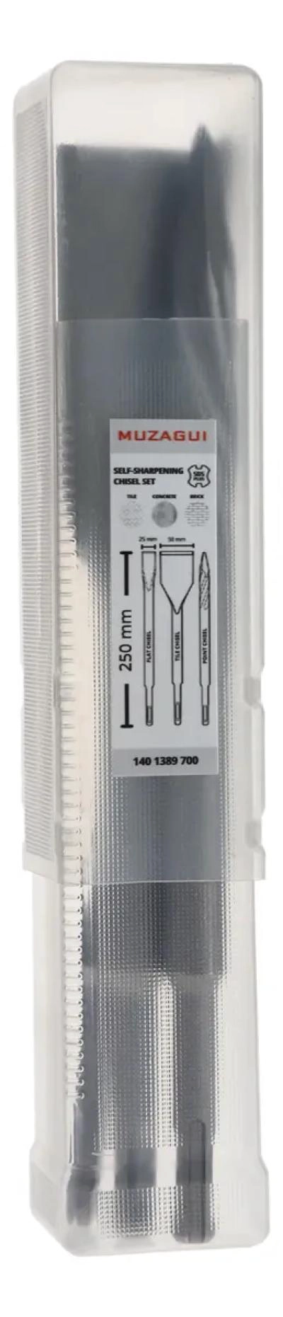 KIT DE 3 CINCELES SDS-PLUS PARA DEMOLICIONES - 6