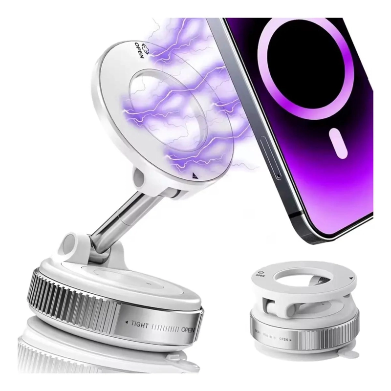 GENÉRICO SOPORTE MAGNE TICO AJUSTABLE 360° PARA TELE FONO EN AUTO