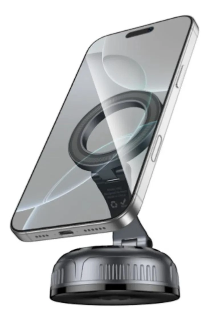SOPORTE CELULAR MAGNE TICO 360° CON VENTOSA FUERTE PARA CI - 1