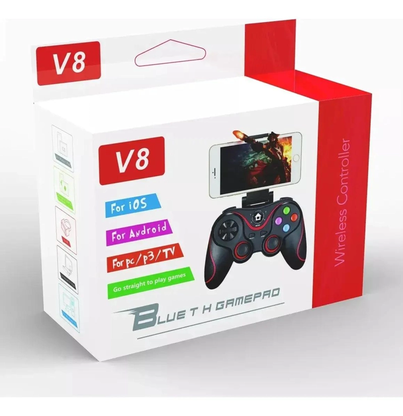MANDO BLUETOOTH GAMEPAD V8 PARA ANDROID E IOS - 3