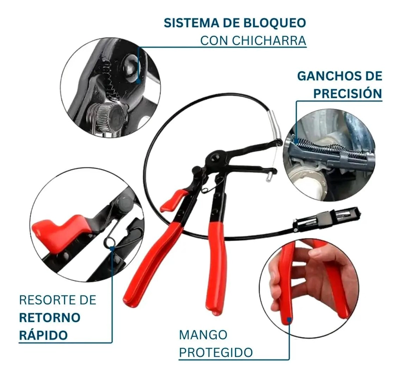 ALICATE PARA ABRAZADERAS DE MANGUERA FLEXIBLE - 4