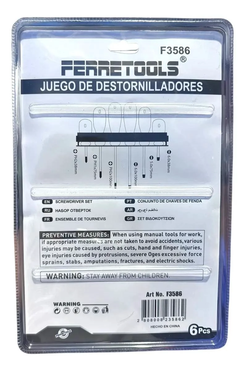 JUEGO DE DESTORNILLADORES ERGONOMICOS 6 PIEZAS - 2