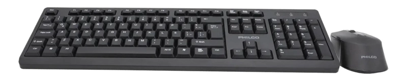 KIT TECLADO Y MOUSE INALAMBRICOS NEGRO - 4