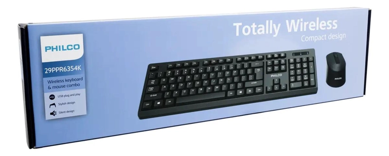 KIT TECLADO Y MOUSE INALAMBRICOS NEGRO - 5