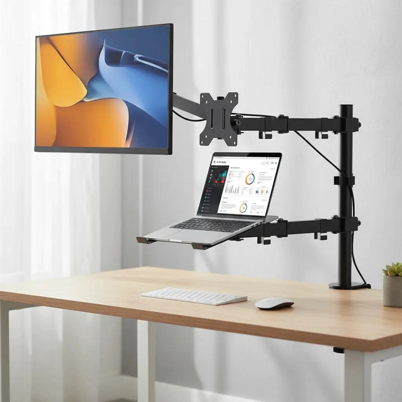 SOPORTE ARTICULADO PARA MONITOR Y NOTEBOOK DE ESCRITORIO - 2
