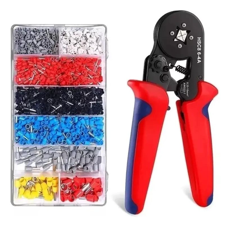 ALICATE CRIMPADOR CON KIT DE TERMINALES Y FE RULAS - 3