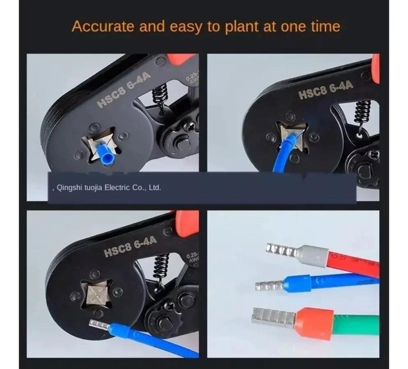 ALICATE CRIMPADOR CON KIT DE TERMINALES Y FE RULAS - 6