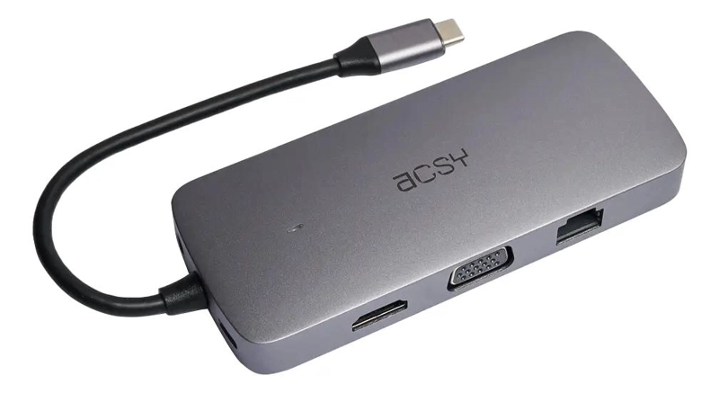 HUB ADAPTADOR TIPO C 10 EN 1 COLOR GRIS - 3