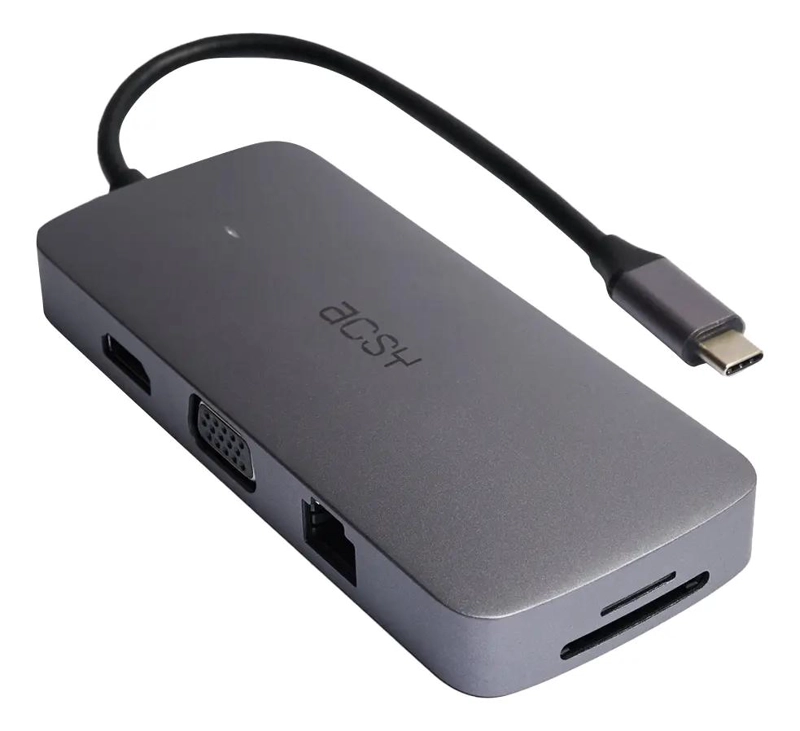HUB ADAPTADOR TIPO C 10 EN 1 COLOR GRIS - 4