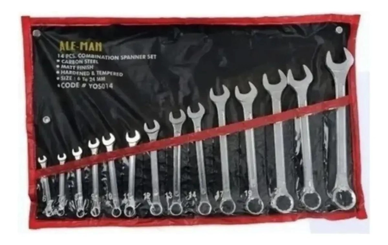 PACK DE 14 LLAVES COMBINADAS PUNTA CORONA - 1