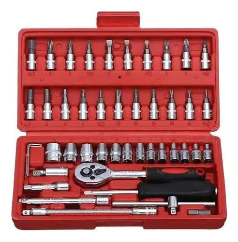JUEGO DE HERRAMIENTAS DE REPARACION AUTOMATICA 46 PIEZAS - 1
