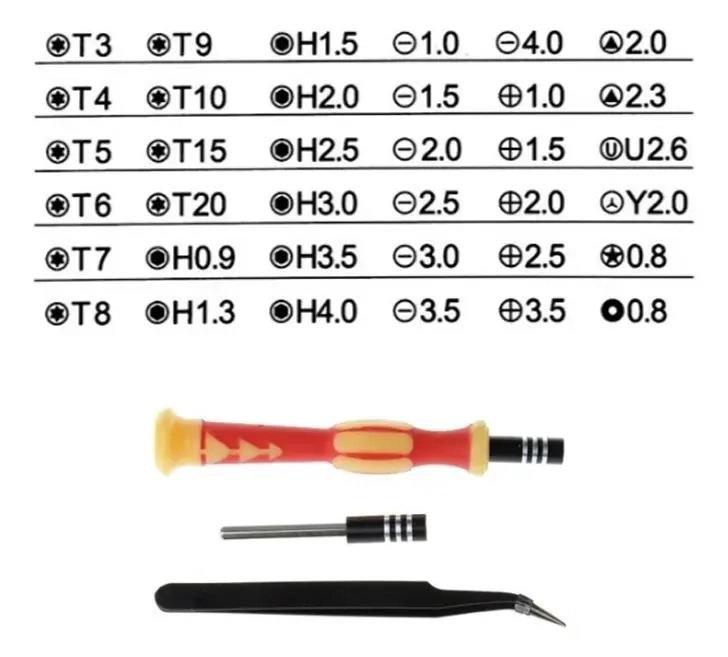 KIT 39 DESTORNILLADORES DE PRECISION CON IMAN - 3