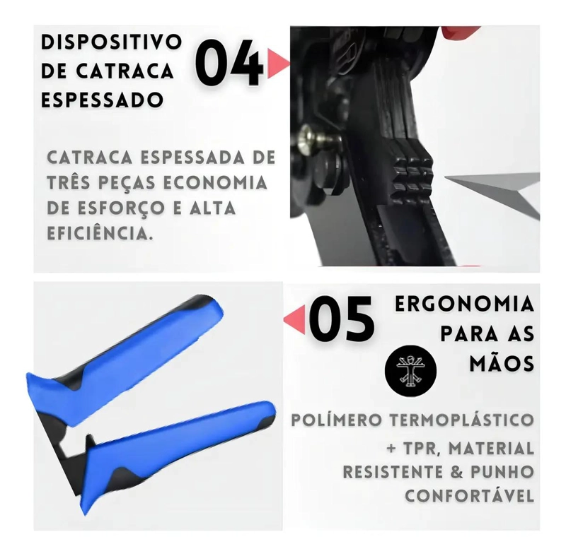 ALICATE PARA ENGARZAR TERMINALES TUBULARES 0,25 A 10 MM² - 2