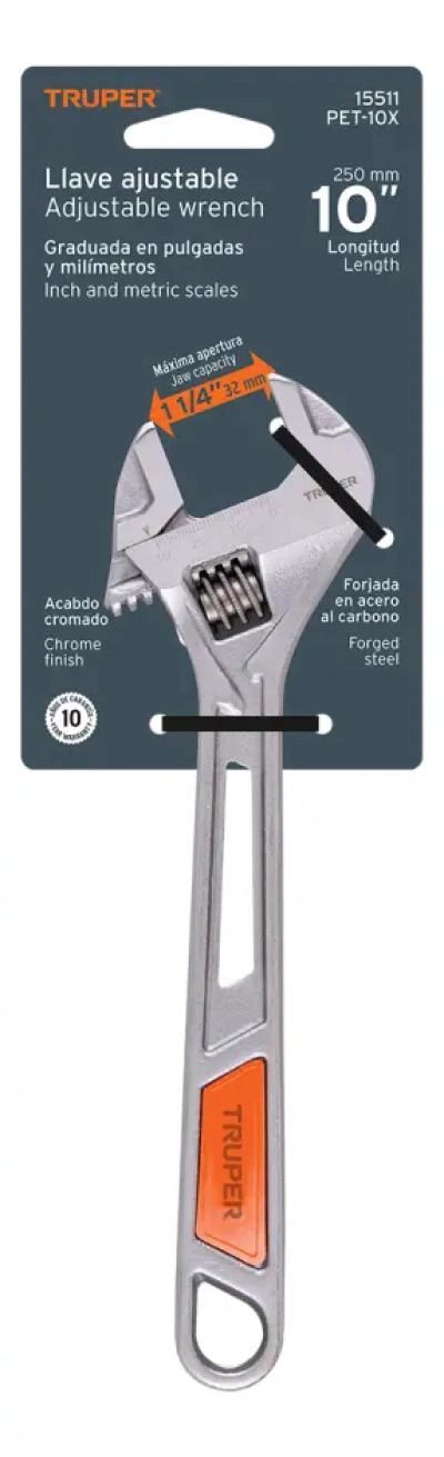 LLAVE AJUSTABLE 304MM DOBLE GRIP PROFESIONAL - 7