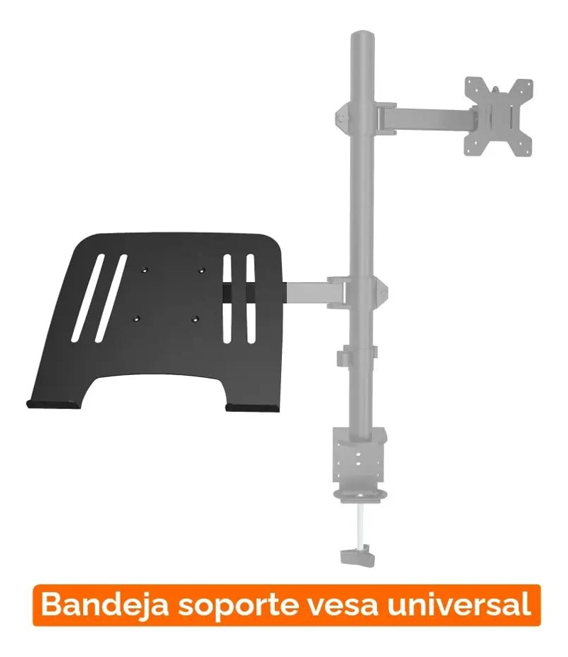 BANDEJA DE ACERO PARA NOTEBOOK Y SOPORTE DE MONITOR - 2