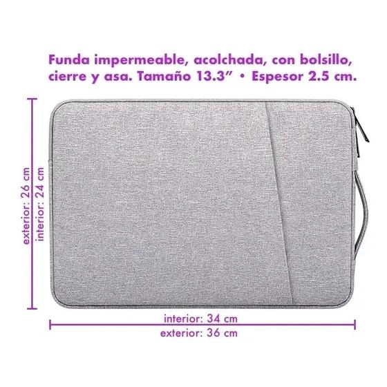 FUNDA ACOLCHADA PARA NOTEBOOK DE 13.3 A 14.2 PULGADAS - 2