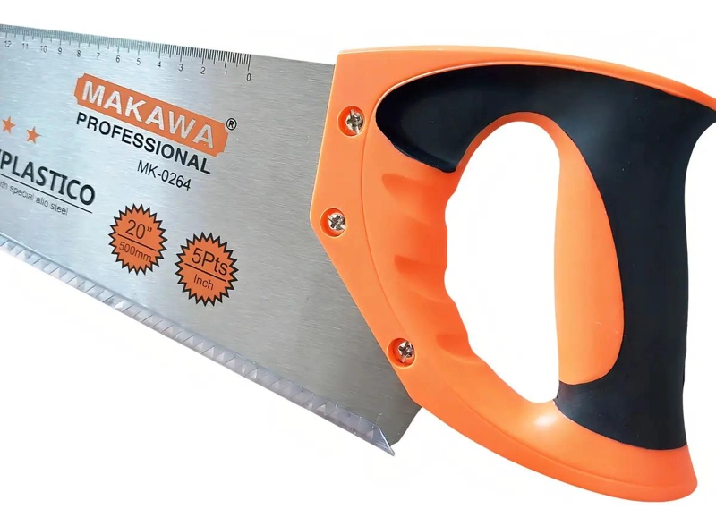 SERRUCHO CARPINTERO DE MANO 50 CM NARANJA - 2