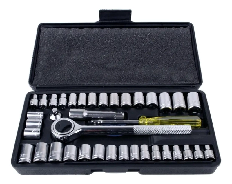 JUEGO DE HERRAMIENTAS 40 PIEZAS CON CAJA - 2
