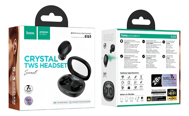 AUDIFONOS IN EAR BLUETOOTH NEGRO TWS EQ3 - 2