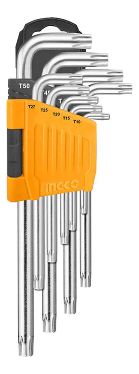 JUEGO DE LLAVES ALLEN ESTRELLA TORX 9 PIEZAS - 1