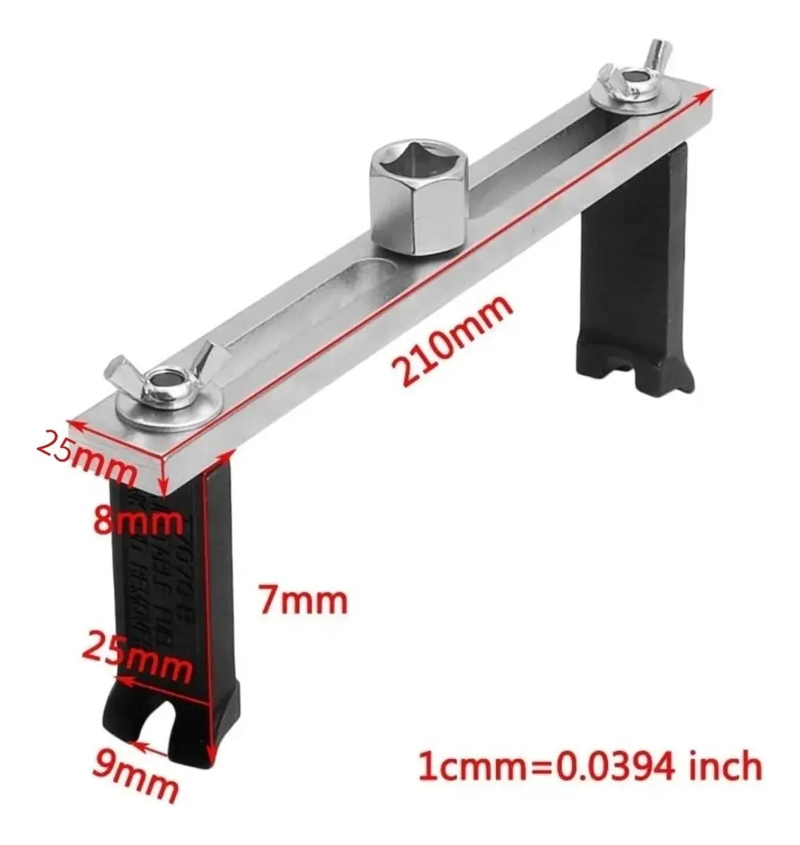 LLAVE ESPECIAL PARA QUITAR CUBIERTA DE TANQUE AUTO - 3