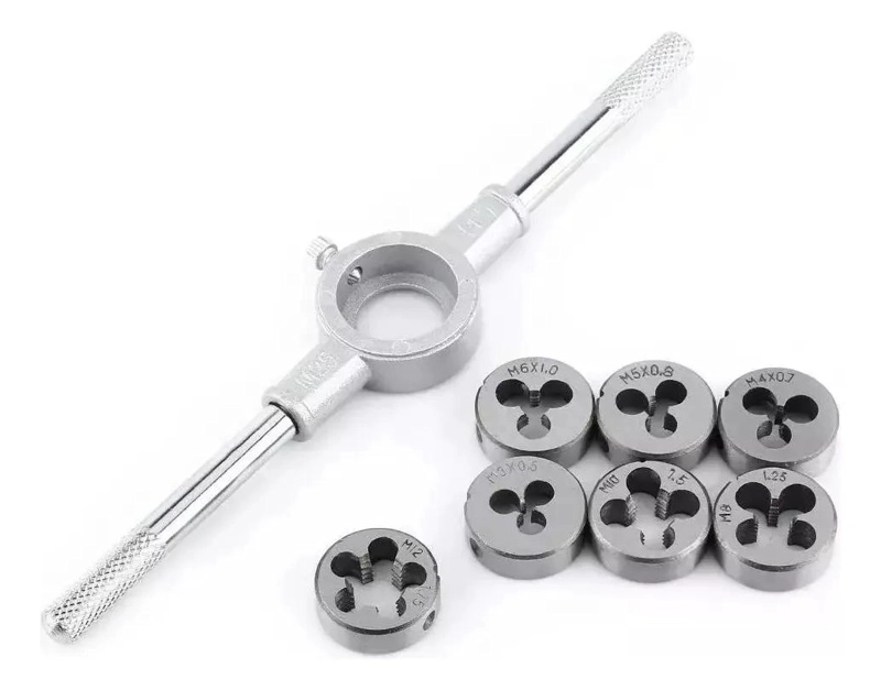 JUEGO DE TARRAJAS HEMBRAS M3 A M12 8 PIEZAS - 1