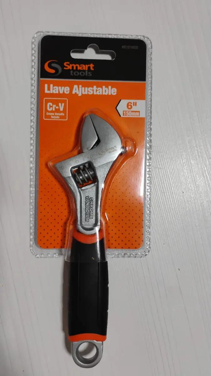 LLAVE FRANCESA 6 PULGADAS CON MANGO ANTIDESLIZANTE - 4
