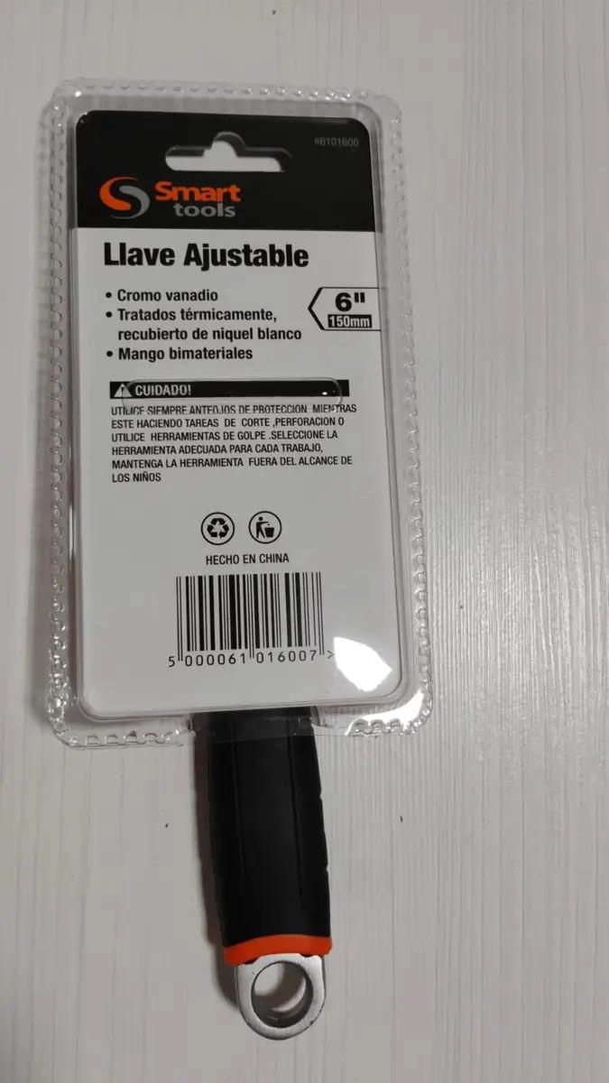 LLAVE FRANCESA 6 PULGADAS CON MANGO ANTIDESLIZANTE - 5