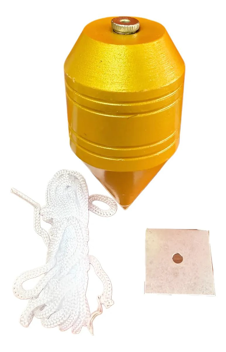 PLOMO ALBAÑIL 900G PARA VERIFICAR VERTICALIDAD - 1