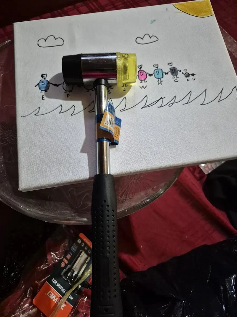 MARTILLO DE GOMA Y PLASTICO PARA JOYERIA - 3