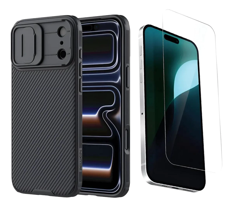 GENÉRICO FUNDA PROTECTORA CON LAMINA PARA IPHONE 17 PRO