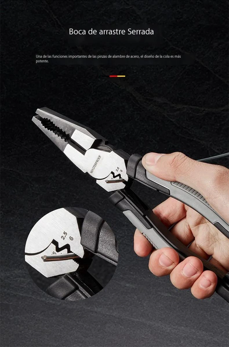 ALICATE PROFESIONAL ELECTRICISTA MULTIFUNCION 21 CM - 3