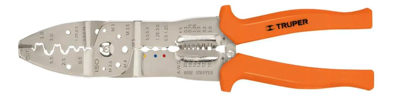 PINZA PELACABLES 10'' 20-10 AWG CON CRIMPADORA - 3