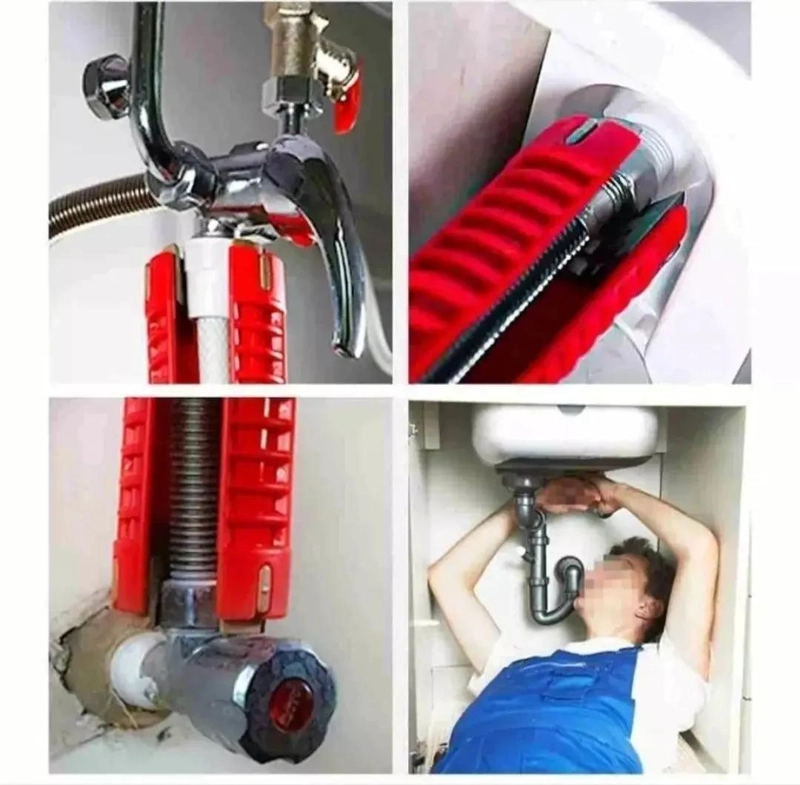 LLAVE MULTIFUNCIONAL 8 EN 1 PARA PLOMERIA - 1