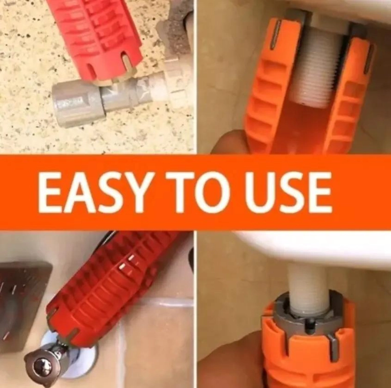 LLAVE MULTIFUNCIONAL 8 EN 1 PARA PLOMERIA - 4