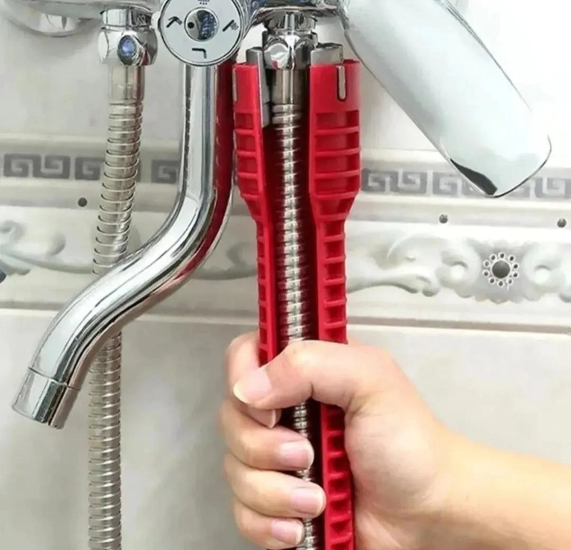 LLAVE MULTIFUNCIONAL 8 EN 1 PARA PLOMERIA - 5