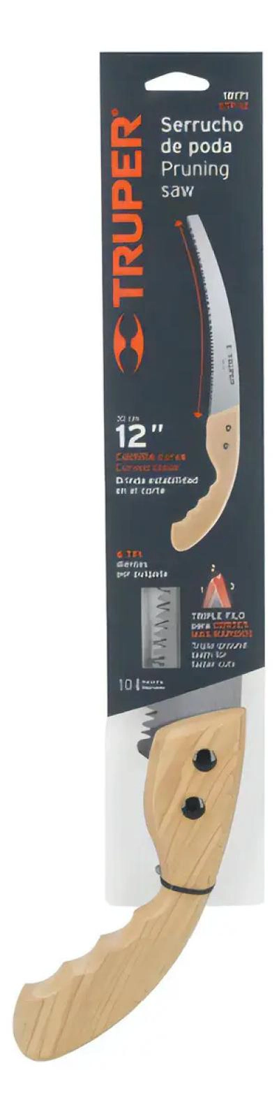 SERRUCHO DE PODA 30 CM PARA JARDINERIA - 2