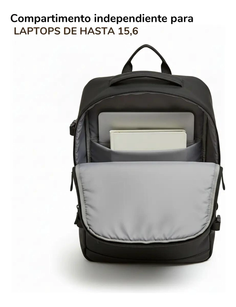 MOCHILA IMPERMEABLE PARA LAPTOP 15.6' CAPACIDAD 20L - 4