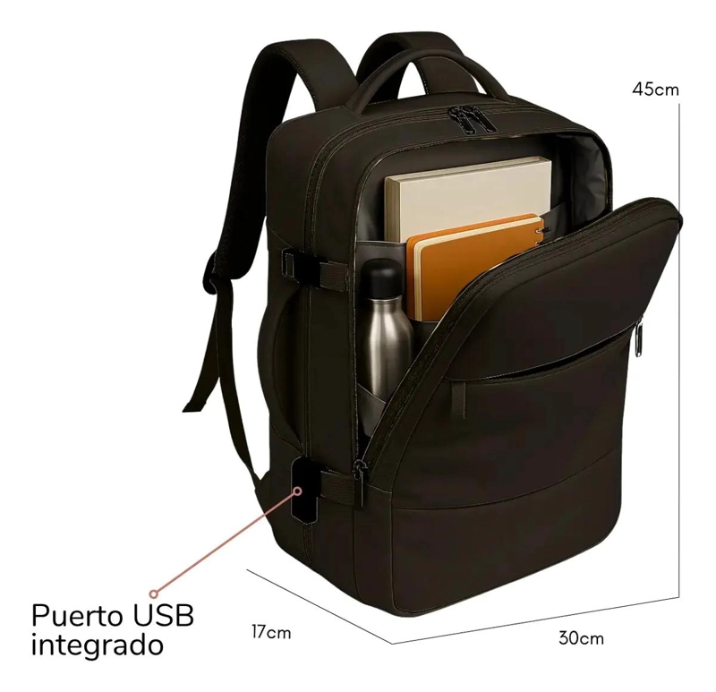 MOCHILA IMPERMEABLE PARA LAPTOP 15.6' CAPACIDAD 20L - 5